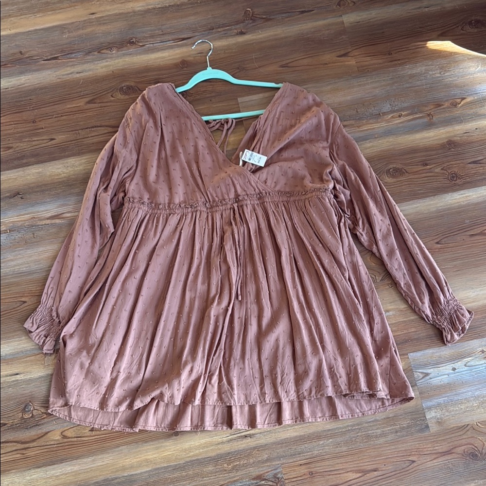 Peach Love California Pink Ruffled Tiered Mini Dress